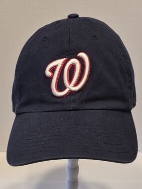 '47 Washington Nationals Navy Cotton Baseball Cap with Logo Tag Adjustable Strap